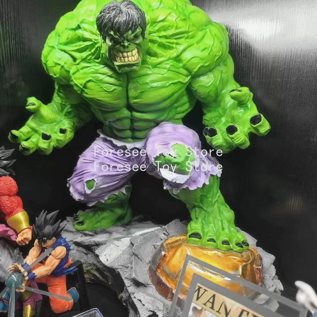 Avengers Nightmare Hulk Battle Pose Scene Model Statue Collectible Toy Display Piece Room Decoration Model Boy's Birthday Gift