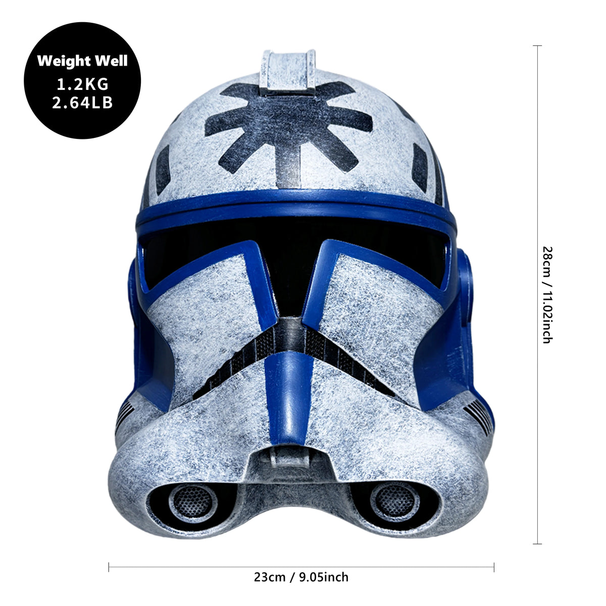 Star SW The Clone Wars ARC Trooper Jesse Helmet 501st Legion Blue White Full Face Resin Cosplay Mask Halloween Prop