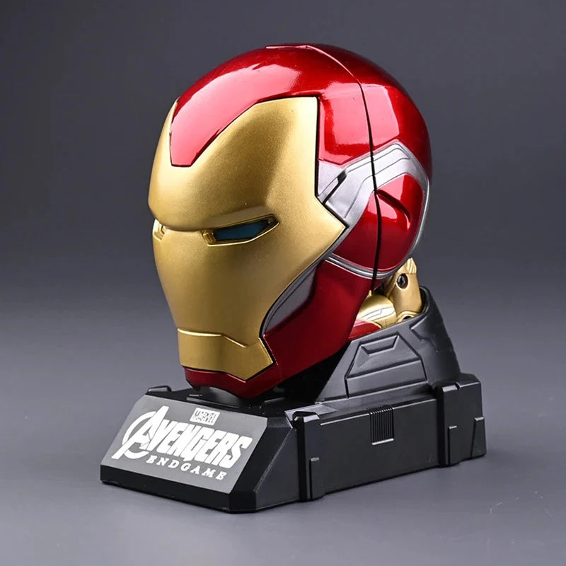 Figura de acción deformable con forma de cabeza de Iron Man de Marvel, modelo de Spider-Man con articulaciones móviles, muñeco educativo para niños