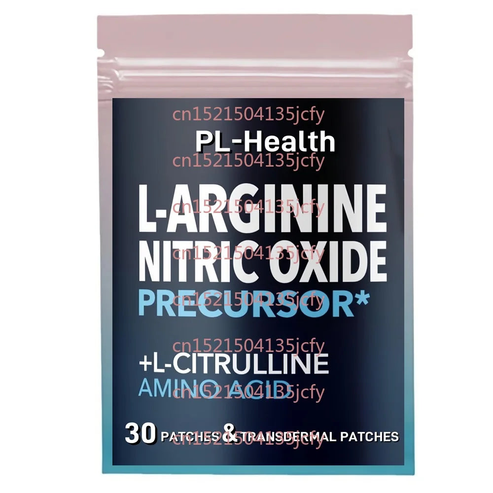 30 parches Parches transdermicos L-Arginina con L-Citrullina para hombres apoyan el rendimiento, la resistencia y los músculos