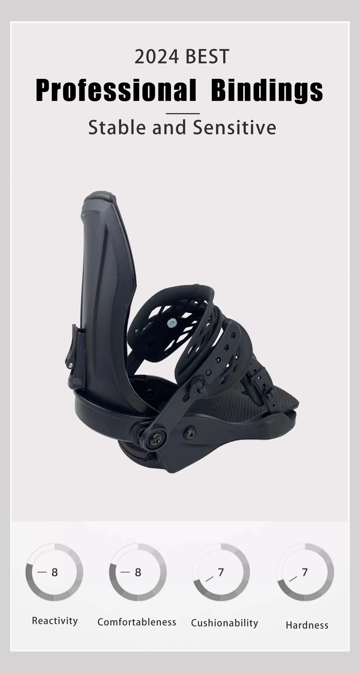 Correa ajustable para sujetar las botas de esquí de adultos, con correa para el tobillo y herramienta para fijar las hebillas de la tabla de snowboard.