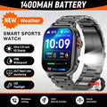 Reloj inteligente LIGE New Fashion de 1400 mAh para hombre, deportivo, resistente al agua IP68, con monitor de frecuencia cardíaca 24 horas integrado, llamadas Bluetooth, reloj inteligente para mujer