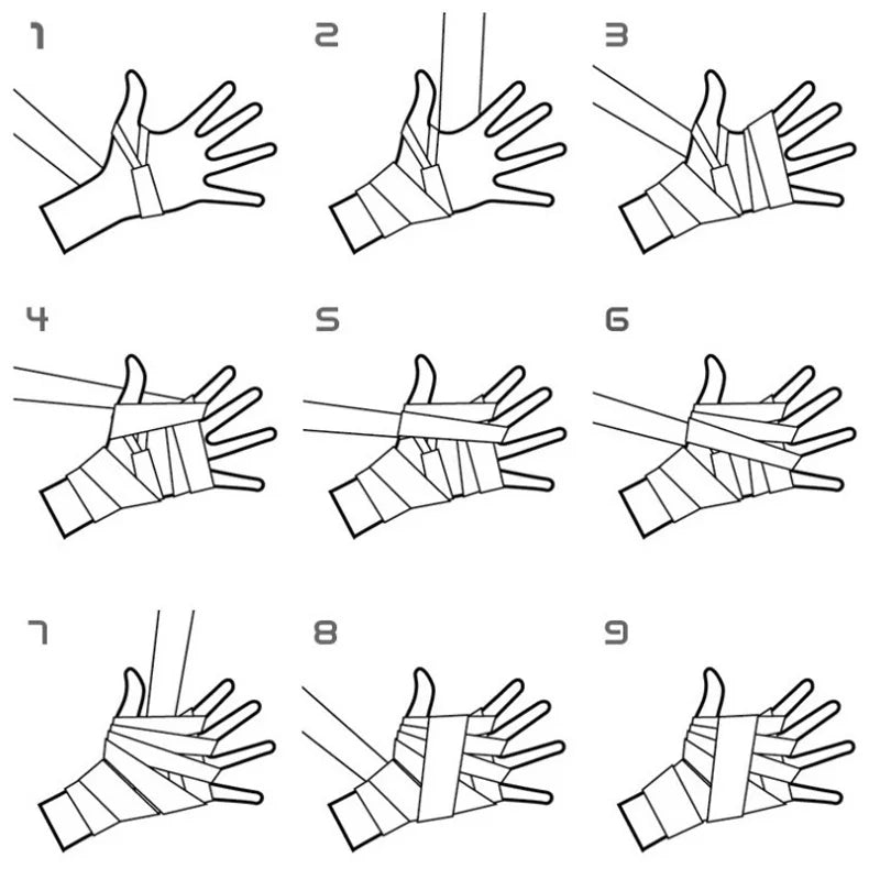 Vendaje de boxeo de algodón, 2 uds., 1,5/2/3/5M, correa deportiva, Sanda Kick Boxing, guantes de mano MMA, cinturón Protector, envolturas deportivas de boxeo, vendaje