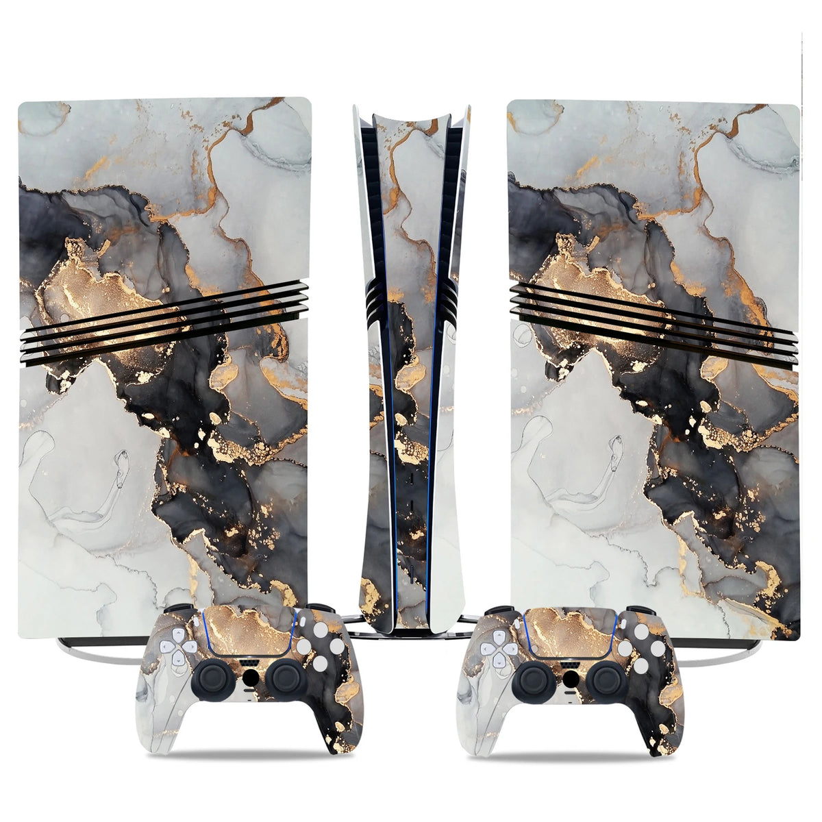 Juego completo de adhesivos protectores para consola PS5 Pro Digital y 2 mandos