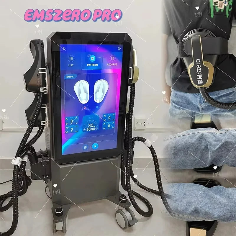 Máquina Estimuladora Muscular EMSzero Ultra Body Sculpt con 4 Manijas RF Profesional 6500W, Dispositivo Adelgazante EMS Neo Body Shape