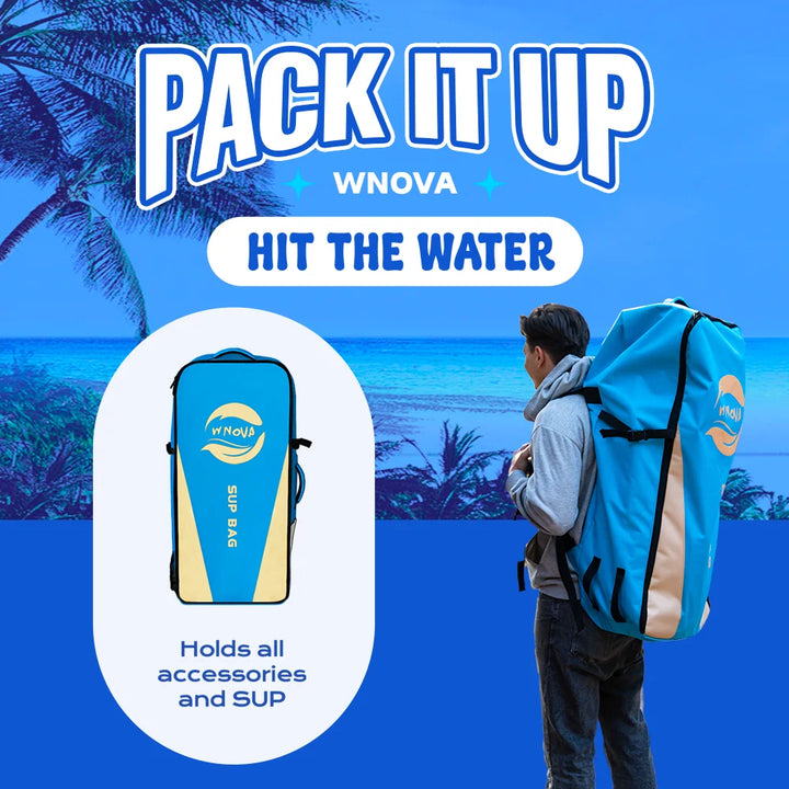 Tabla de Paddle Inflable Ultraligera Serie WNOVA 2026, Tamaño 335-350cm, Material PVC, para Deportes Acuáticos, Yoga, Pesca, Viajes, Surf, Antideslizante
