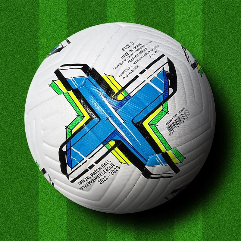 Pelotas de fútbol más nuevas, tamaño estándar 5, Material PU, alta calidad, juego oficial al aire libre, entrenamiento de fútbol, fútbol sin costuras