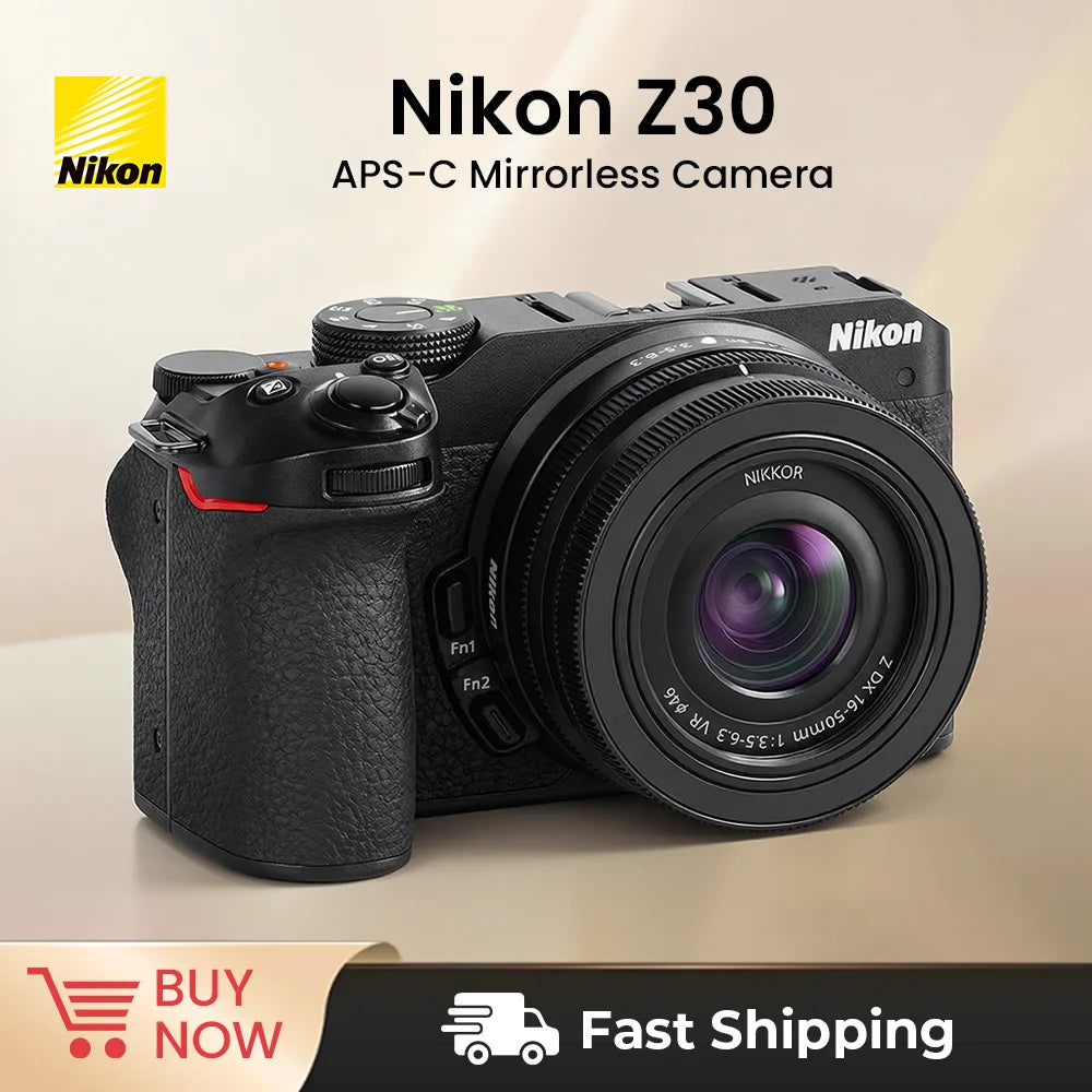 Cámara sin Espejo NIKON Z30, Videocámara Digital SLR con Video 4K UHD, Puede Equiparse Opcionalmente con Lentes de 16-50 mm