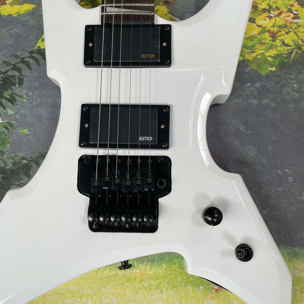 Guitarra eléctrica de 6 cuerdas, guitarra con diapasón de palisandro, guitarra eléctrica profesional para toque rápido, para interpretación de heavy metal.