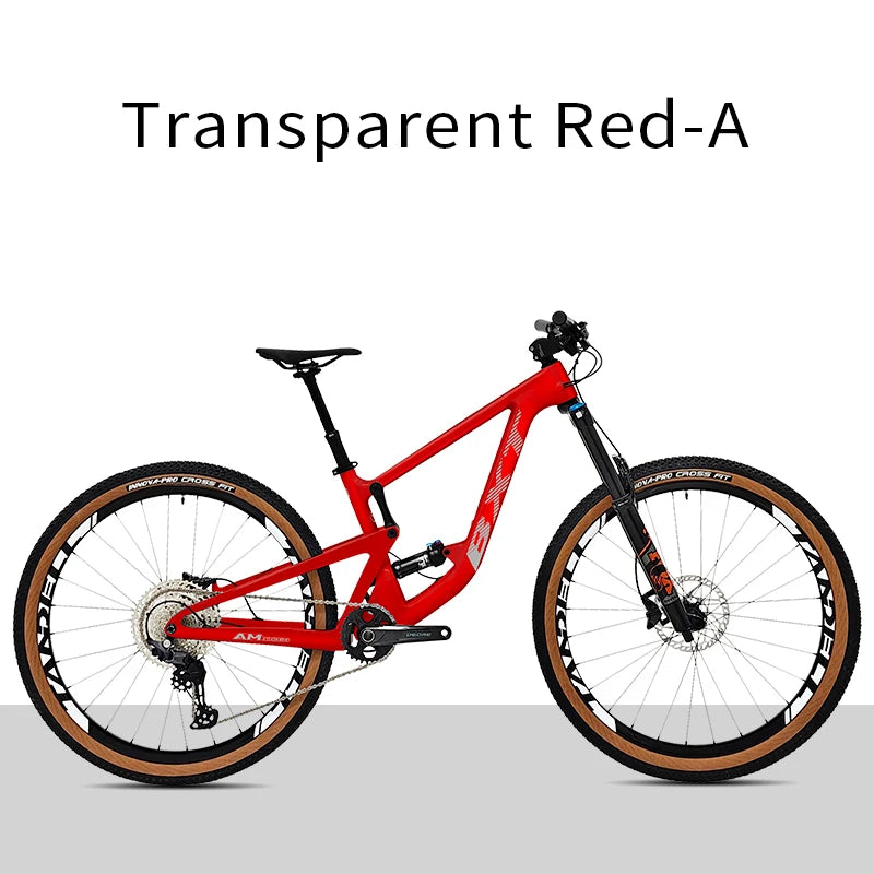 Bicicleta de montaña BXT de doble suspensión, cuadro de fibra de carbono, rodada 29, compatible con horquilla de 160mm de recorrido, eje Boost y tubo de sillín con suspensión