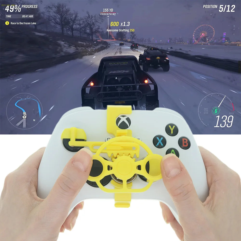 Mini volante para Xbox Series x/Series s juegos de carreras impresión 3D controlador auxiliar juego Joystick simulador Gamepad