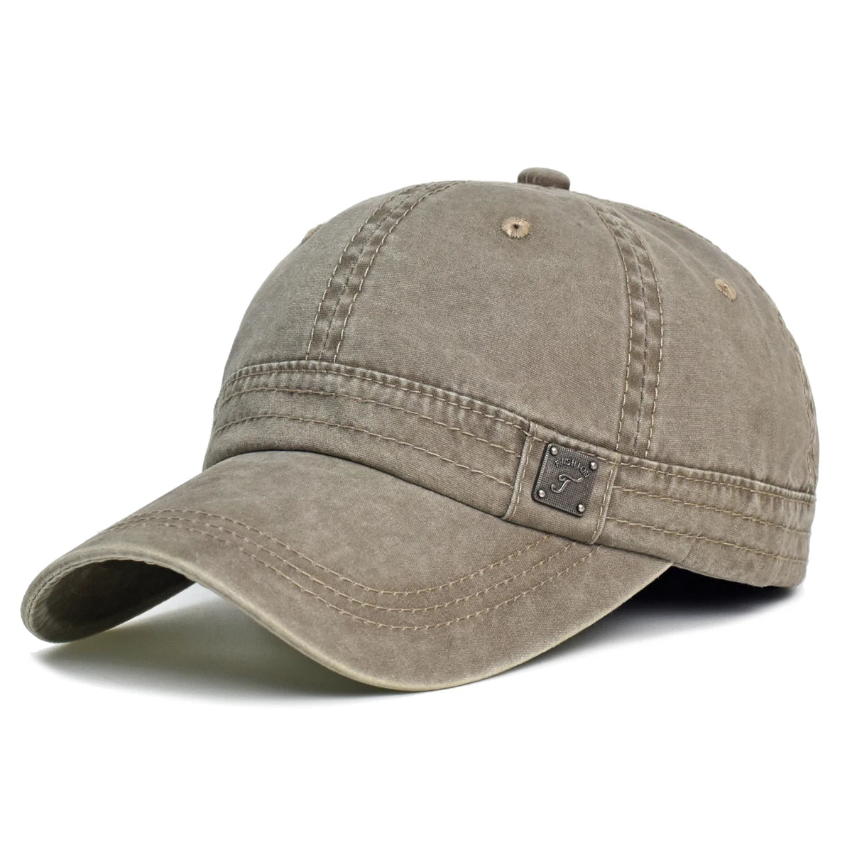 Gorra de béisbol de algodón lavado para hombre y mujer, estilo vintage casual, ajustable, tipo camionero, perfil bajo, para exteriores