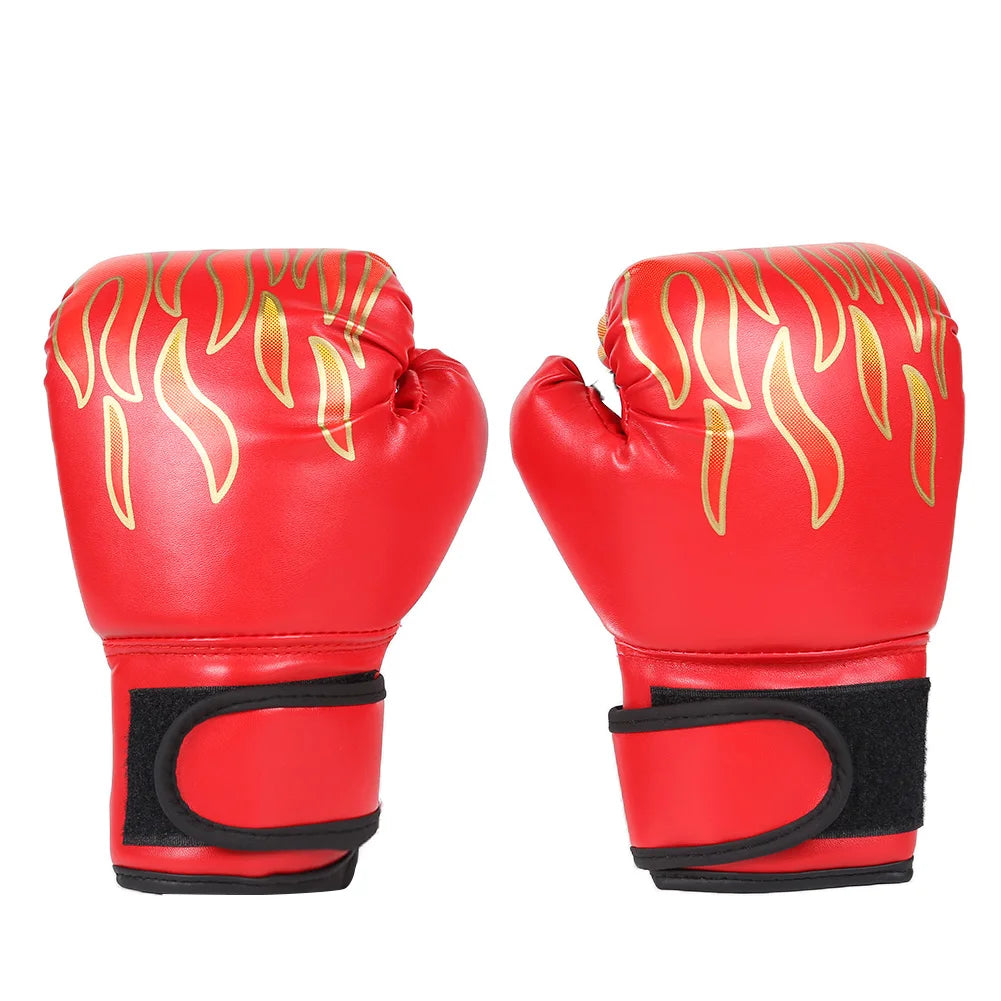 Guantes de boxeo para niños, manoplas de Muay Thai de cuero PU, guantes de lucha transpirables, manoplas de Taekwondo para niños y niñas jóvenes, 2 uds.