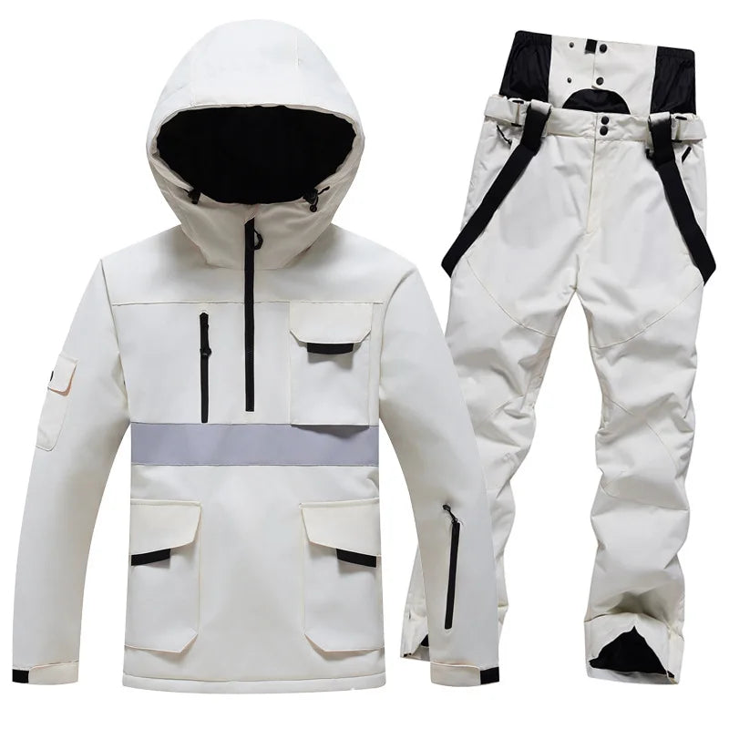 Traje de Esquí Profesional 2026, para Hombre y Mujer, Resistente al Viento y al Agua, para Tabla Individual y Doble