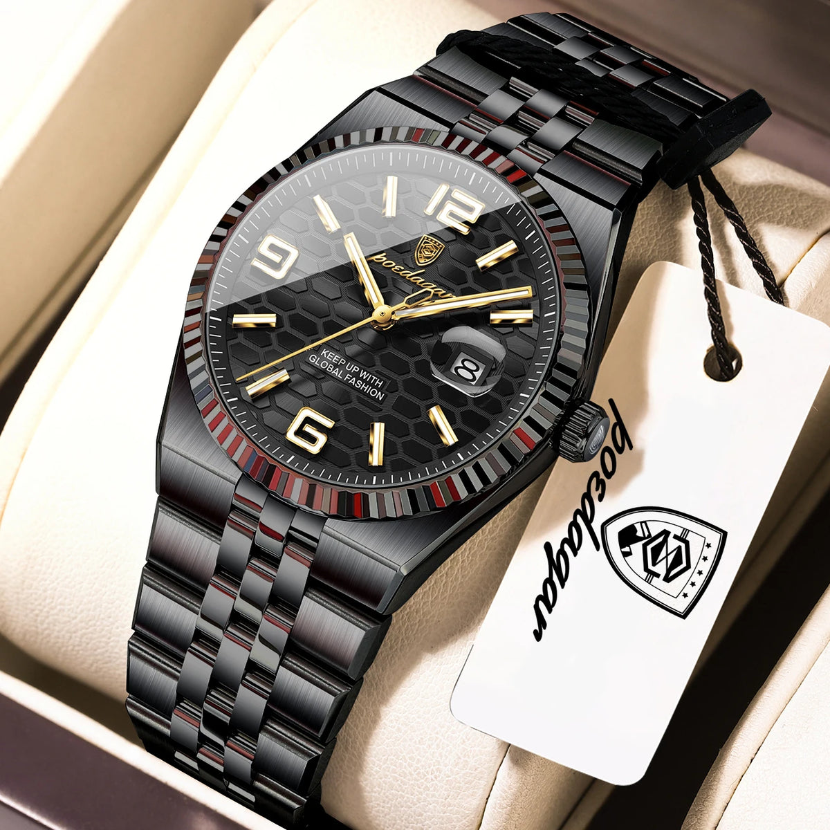 POEDAGAR Top Elegant Women's Watches Stainless Steel Date Quartz Woman Clock Luminous Waterproof Fashion Ladies Watch Reloj Gift