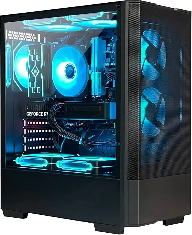 PC de Escritorio - R7 5700X GeForce RTX 5060 8GB, 32GB DDR4 RAM, 1TB NVMe SSD, Refrigeración ARGB, Computadora para Juegos Preensamblada