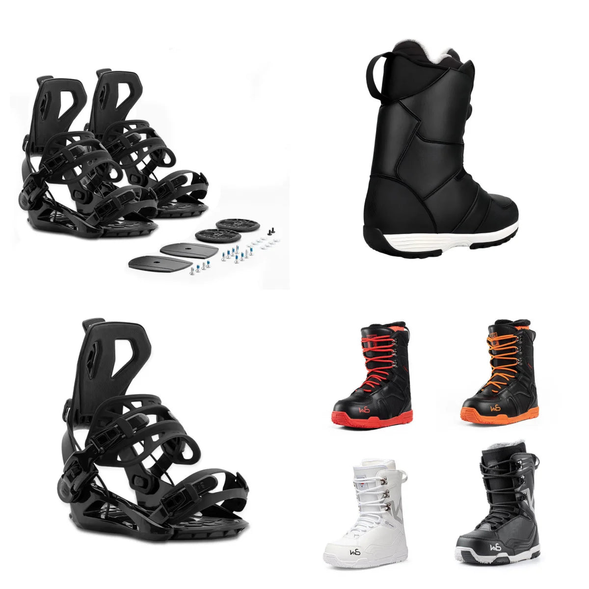 Tabla de Snowboard para Adultos, Hombres y Mujeres, Kit de Snowboard Universal para Invierno, Esquís, Set de Snowboard y Esquí, Freestyle con Núcleo de Madera