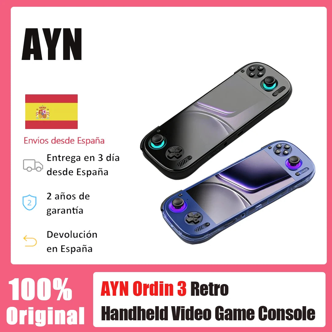 AYN Odin 3 Handheld Game Console 6 Inch 1080P 120Hz AMOLED Touch Screen Built-in 8000mAh Large Battery Hall Effect Joystick & Trigger Portable Retro Video Game Console Support Multiple Emulators Gaming Player