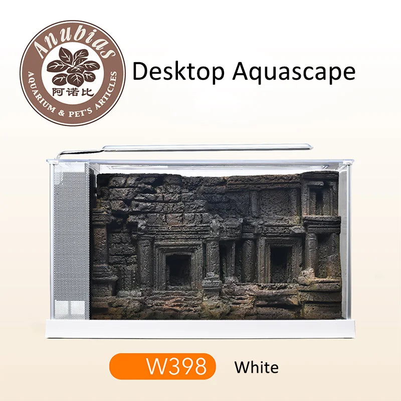 Arnobi-Smart Home Fish Tank Landscaping Small Desktop ecological tank ornamental Aquarium W398