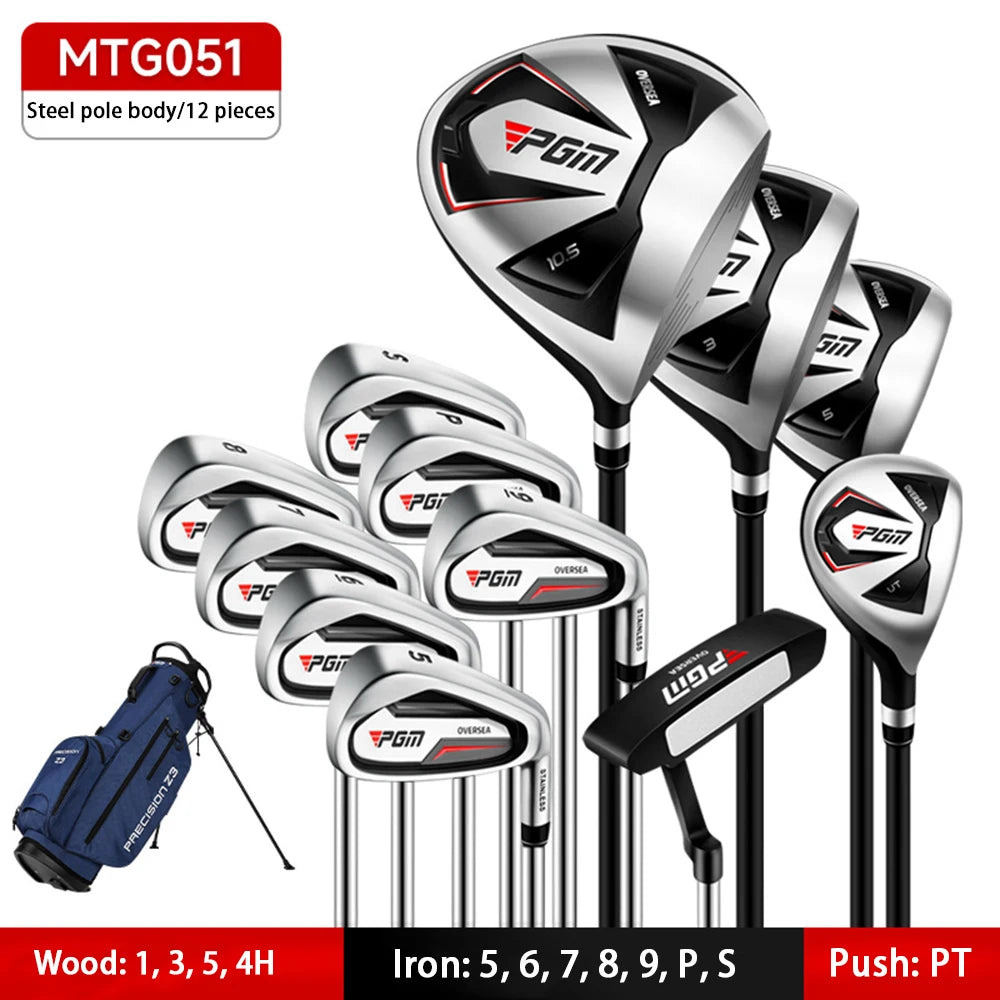 PGM-conjunto completo de palos de Golf para hombre, Set combinado para mano derecha, entrenamiento para principiantes, caña de Golf, 4,9,12 ramas