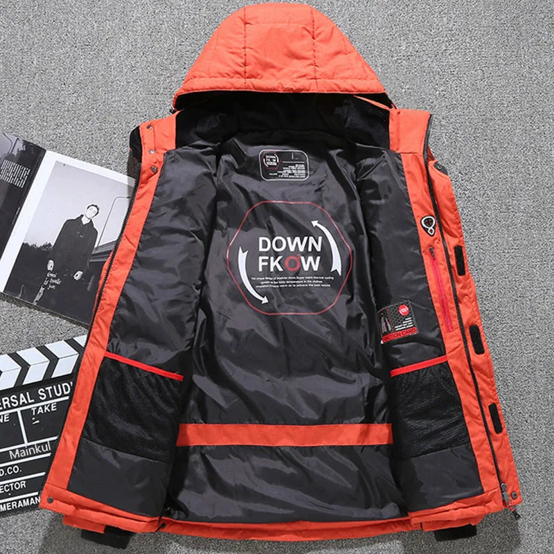 Traje de esquí para hombre, Parkas de nieve cálidas a prueba de viento para deportes al aire libre, chaquetas y pantalones de esquí, ropa de Snowboard para hombre, monos, nuevo, Invierno