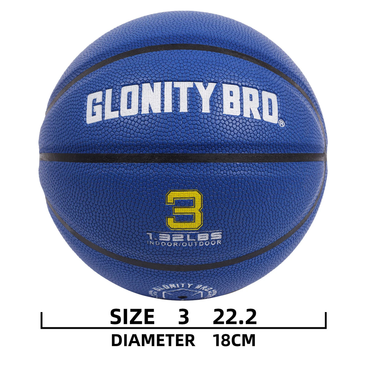 Balón de Baloncesto con Peso, Talla 3 Pequeña, 1.32 LBS-22.2 Pulgadas, Balón Pesado para Entrenamiento en Interiores y Exteriores, Mejora el Control del Balón y el Entrenamiento de Fuerza