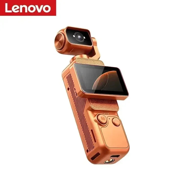 Nueva Cámara de Acción de Bolsillo Lenovo 8K HD con Lente Giratoria y Estabilización de Imagen en Pantalla, Grabación de Fotos y Vídeos, Transferencia Wi-Fi al Teléfono