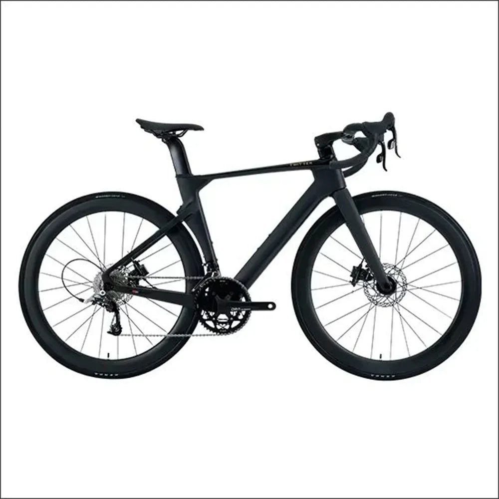 Bicicleta de carretera de fibra de carbono T800 TWITTER R5pro 2026 con transmisión electrónica EDS-TX7100 de 24 velocidades y frenos de disco hidráulicos