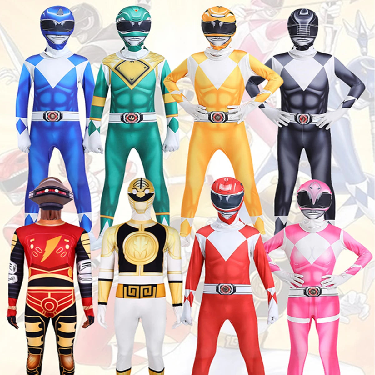 Disfraz de superhéroe Morpher, disfraz de samurái Sentai Shinkenger Rangers, fantasía, mono para fiesta de cumpleaños y Halloween, traje con máscara