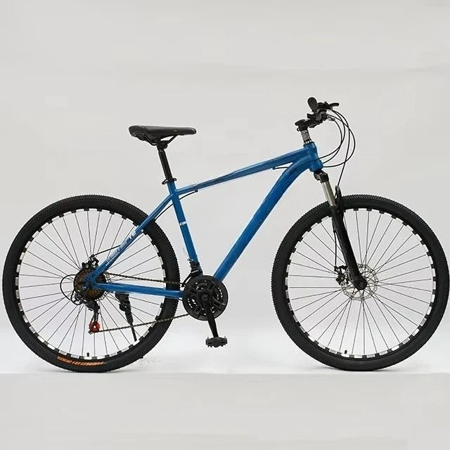 Bicicleta de montaña de acero al carbono de 29 pulgadas, bicicleta de montaña de carbono con doble suspensión, frenos, frenos de disco
