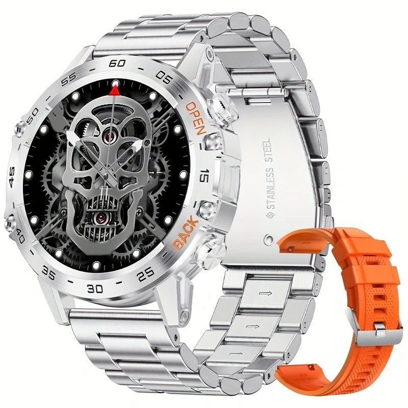 Reloj inteligente LIGE de 1,39" con llamadas Bluetooth para hombre, monitor de salud de frecuencia cardíaca y presión arterial para deportes y fitness, compatible con Android e iOS