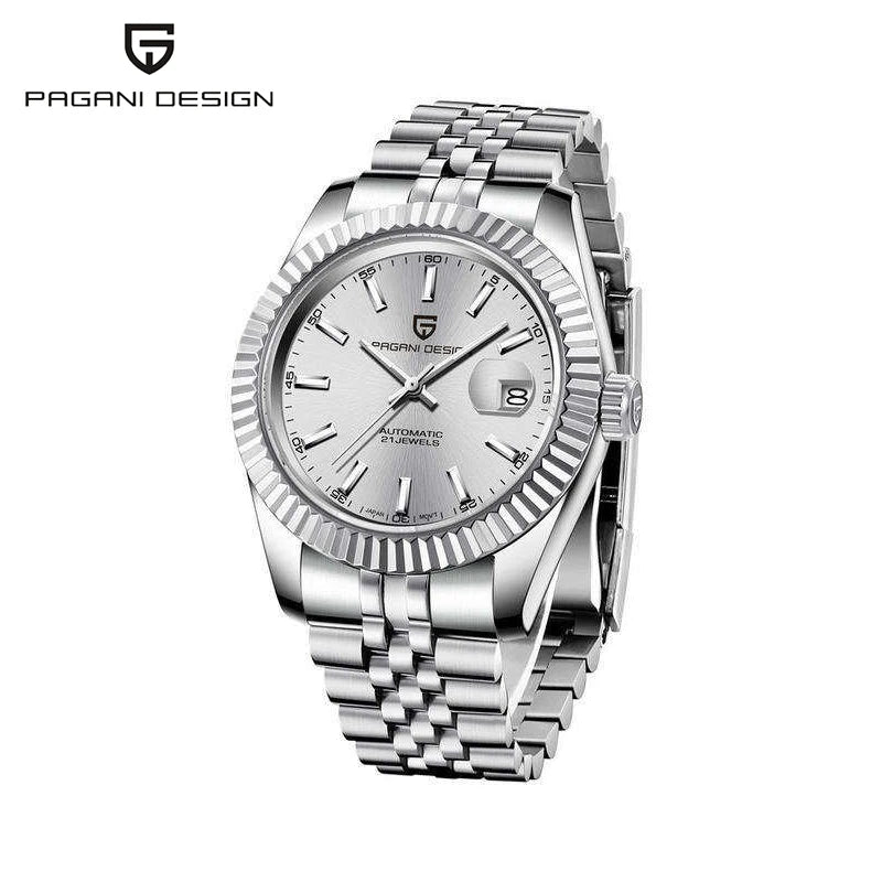 Reloj para hombre PAGANI DESIGN PD1645, movimiento automático, resistente al agua 100M, acero inoxidable, cristal de zafiro, reloj deportivo y de negocios