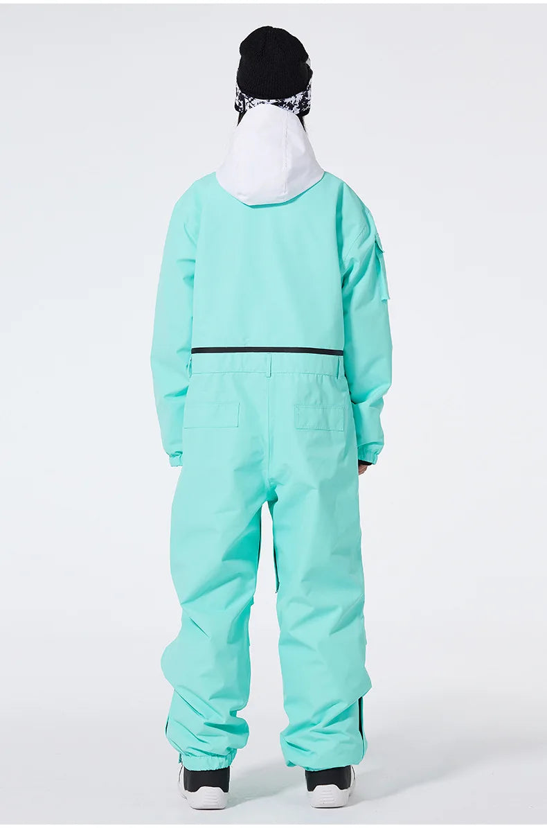 Mono de esquí unisex de alta calidad para invierno, traje de una sola pieza, resistente al viento, impermeable y cálido, para hombres y mujeres, ideal para actividades al aire libre en la nieve.