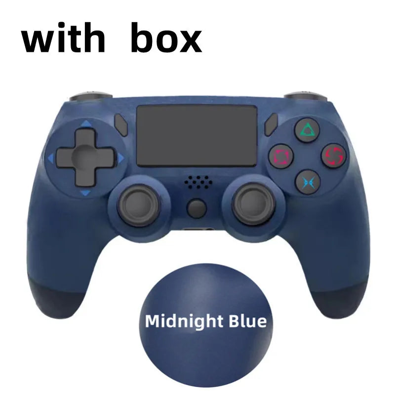 Wireless  Controller Gamepad 6-Axis Dual Vibration With LED Light Bar Joystick Joypad For PS Console /PC/iPad/Andriod/iPhone