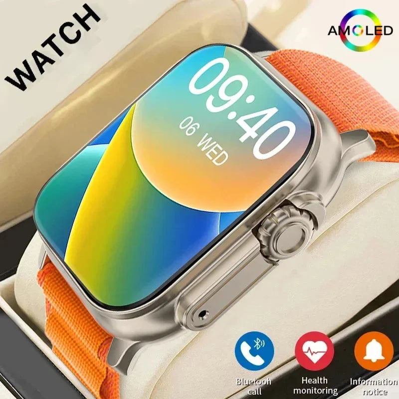 Smartwatch para hombre 2026, nueva versión, pantalla HD de 2,01 pulgadas, llamada Bluetooth, monitor de salud y fitness, multideporte, para Android y iOS
