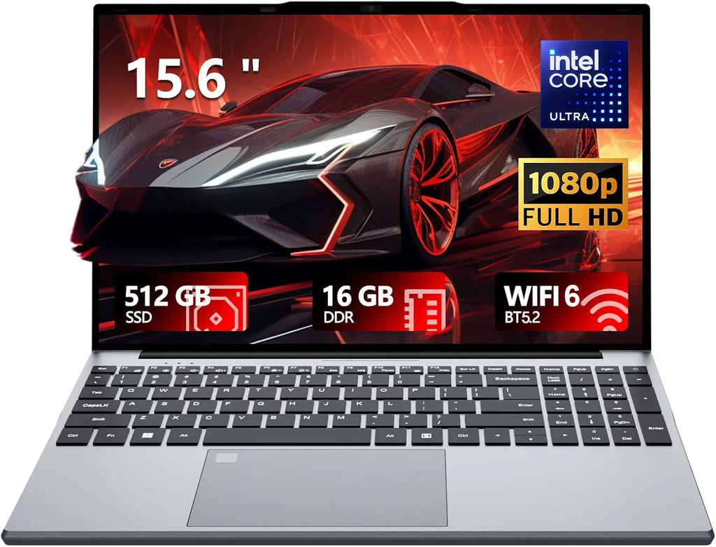 Computadora portátil Intel Core i9-9900 con Windows 11, 16 GB de RAM, 1 TB SSD, retroiluminación, lector de huellas dactilares, pantalla de 15.6 pulgadas, para oficina, estudio y juegos.