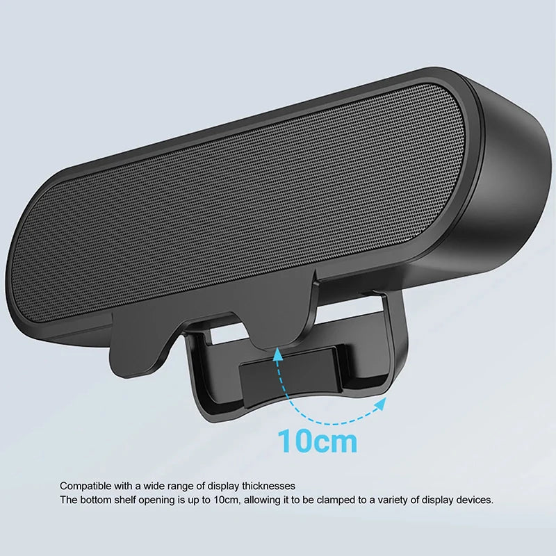 Mini Barra de Sonido Portátil con Clip, USB, Cableada, para Computadora, TV, PC, Laptop, Escritorio, Subwoofer, Caja de Sonido, Música, Caixa De Som, Bocina, Coluna
