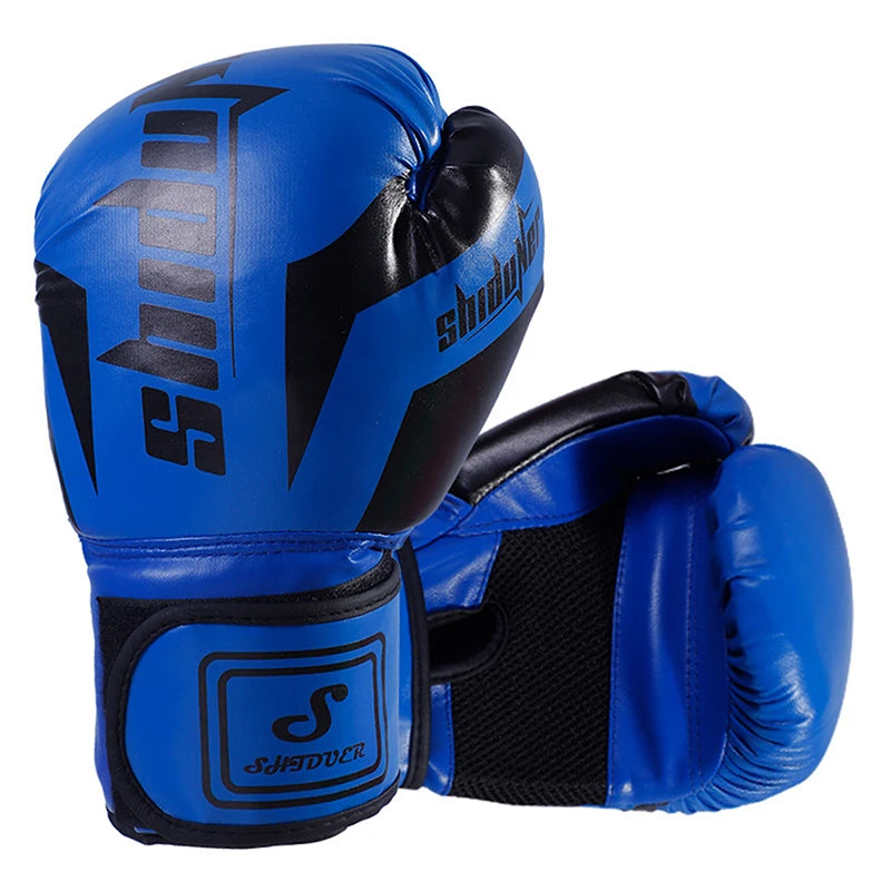 6/10 Oz PU transpirable niños adultos profesional Sanda Muay Thai Taekwondo guantes de boxeo transpirables neutros