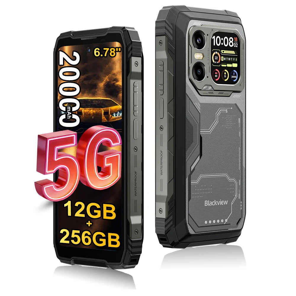 Blackview XPLORE 1 5G [No EU Charger] Rugged Smartphone 16GB+ 512GB /12GB+256GB 20000mAh Android15 6.78'' 2.4K 55W Mobile Phone