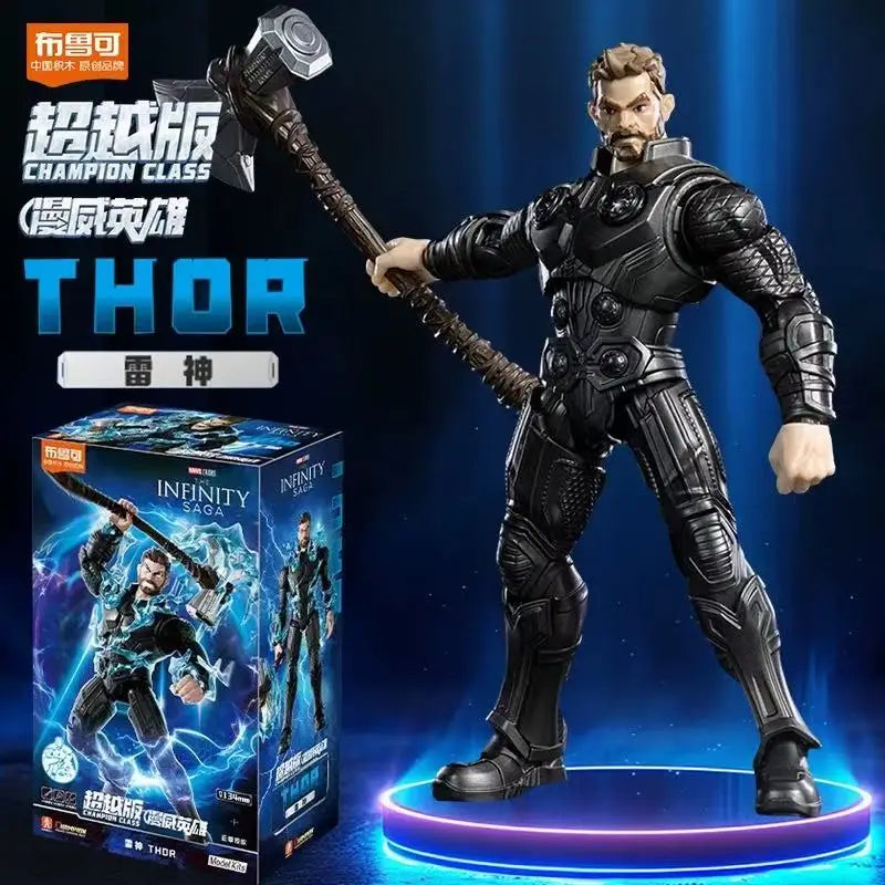 Blokees Originales, Los Vengadores, Iron Man MK85, Thor, Figuras de Acción, Modelo de Anime para Armar, Regalos Navideños para Niños, Juguetes Coleccionables