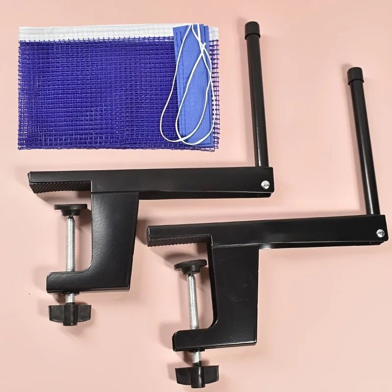 Juego de red y postes para tenis de mesa, estructura de red para tenis de mesa portátil y fácil de instalar, diseño de gran apertura para tamaño, tenis de mesa