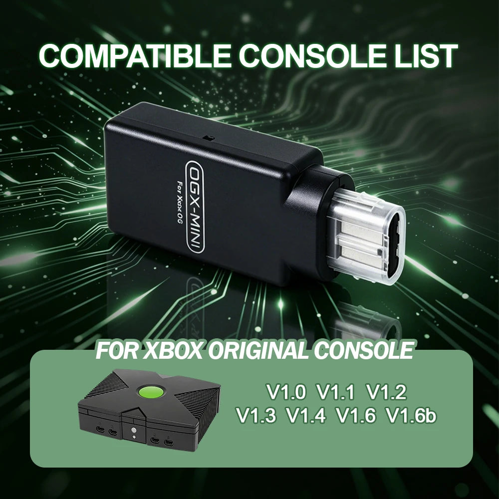 Adaptador inalámbrico OGX Mini para el mando de la consola de juegos Xbox original, compatible con Xbox One S y Xbox Series X. | Mando de Juego S/Xbox Elite S2/PS4