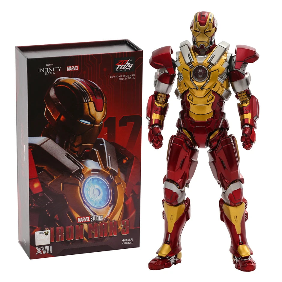 ZD Toys Iron Man 3 MK 22 24 35 41 47 figura de acción de PVC juguete de modelos coleccionables