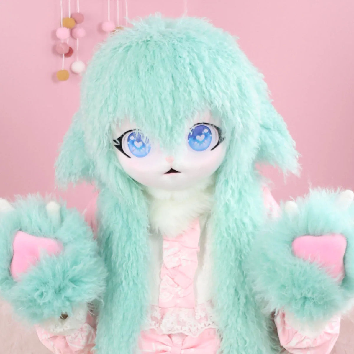 Cubrecabezas de Fursuit de Peluche con Cabeza de Oveja Kig, Estilo Anime, Máscara de Cosplay para Comic Con, Halloween, Fiestas y Actuaciones