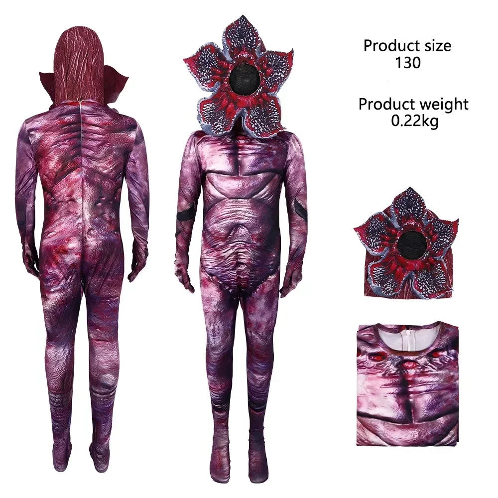 Cannibal-mono de flores para Festival de Halloween, traje de Cosplay de terror para niños y adultos, ropa de historia extraña