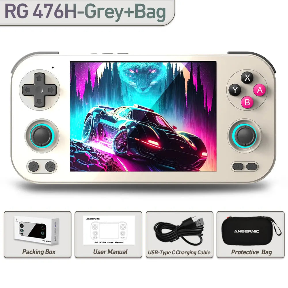 Anbernic RG 476H Handheld Game Console 4.7-inch LTPS In-Cell Screen 3D Hall Joystick Android 13 System Support AI Assistant FOTA