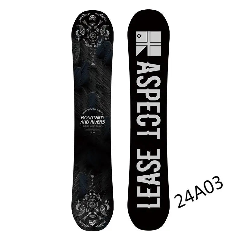 Tabla de esquí profesional - Snowboard Freestyle All Mountain de 145 cm con base sinterizada y núcleo de madera
