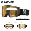Gafas de Nieve Magnéticas con Protección UV400 Kapvoe, Gafas de Esquí Fotocromáticas para Hombre, Gafas de Snowboard Antivaho para Mujer, Equipo de Esquí