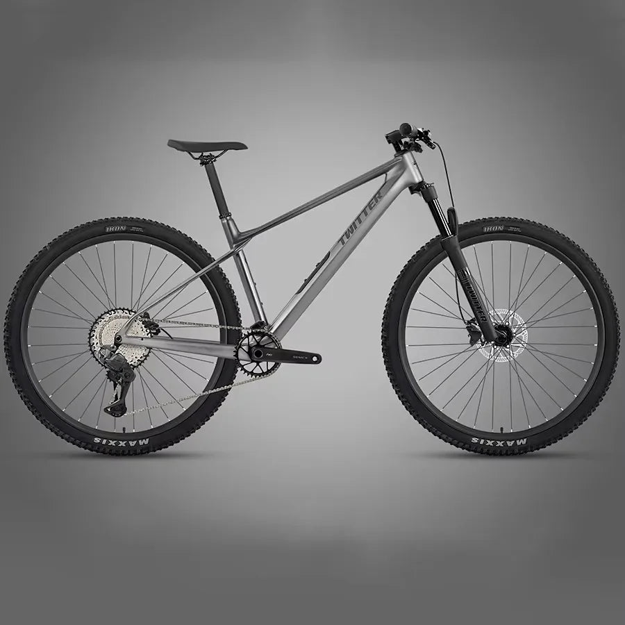 Bicicleta de montaña de fibra de carbono para campo a través TWITTER M10 SENTYEH, con velocidad variable electrónica, frenos de disco hidráulicos ES800-13S/XT/M8100-12S