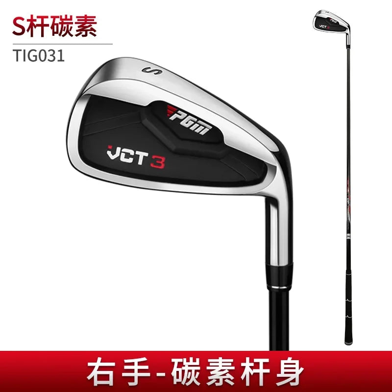 Palos de Golf para Hombre, Juego de Hierros 5/6/7/8/9/P/S, Acero Inoxidable, para Principiantes, TIG031